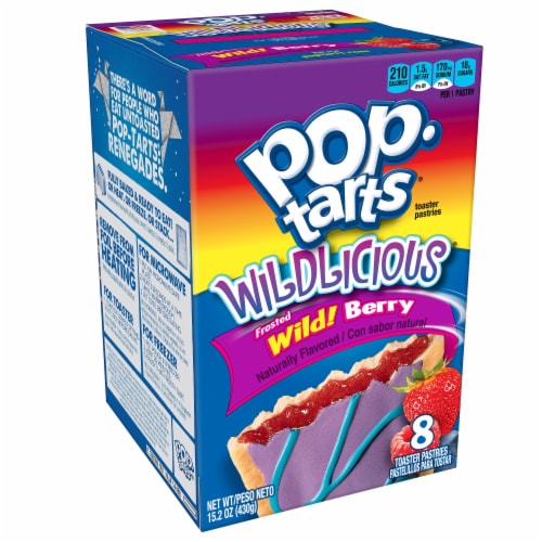 Pop-Tarts Toaster Pastries Frosted Wild! Berry Perspective: front