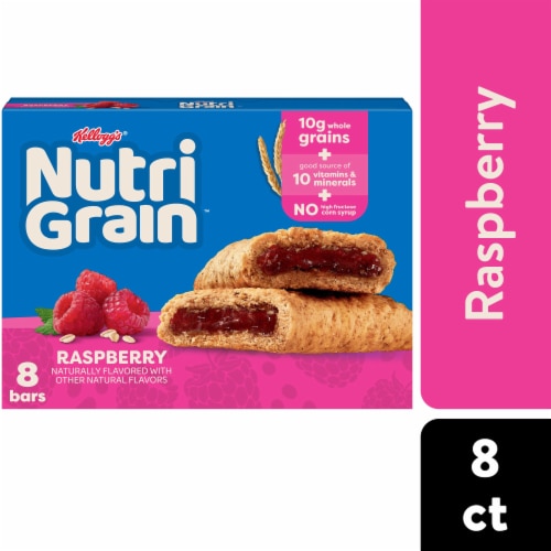 Nutri-Grain Raspberry Soft Baked Breakfast Bars Perspective: front
