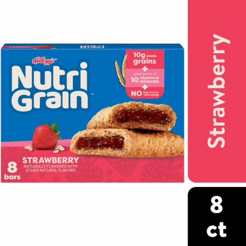 Nutri-Grain Strawberry Soft Baked Breakfast Bars Perspective: front