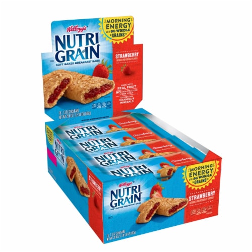 Kellogg's Nutri Grain Bar Strawberry (16 Bars) Perspective: front