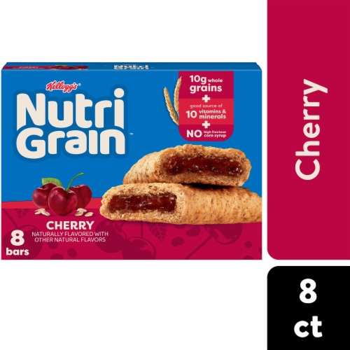 Nutri-Grain Cherry Soft Baked Breakfast Bars Perspective: front