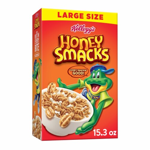 Kellogg's® Honey Smacks Large Size Cereal Perspective: front