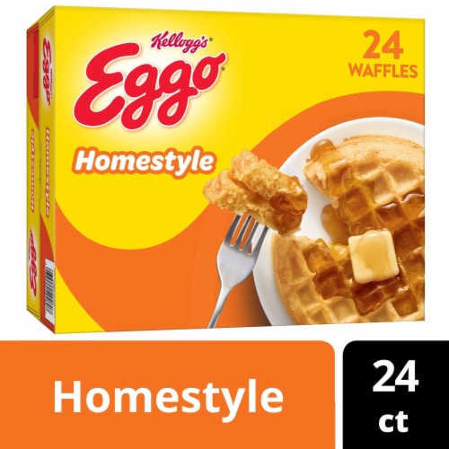 Kellogg's® Eggo® Homestyle Family Pack Frozen Waffles Perspective: front