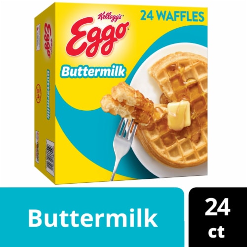 Kellogg's® Eggo® Buttermilk Frozen Waffles Perspective: front