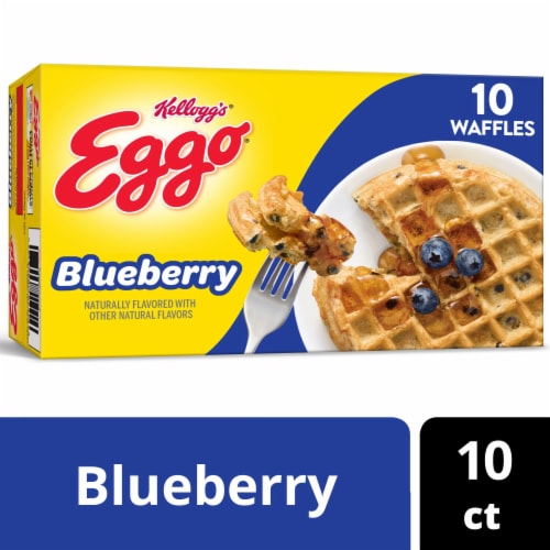 Kellogg's® Eggo® Blueberry Frozen Waffles Perspective: front