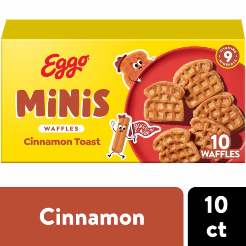 Kellogg's® Eggo® Minis Cinnamon Toast Frozen Waffle Bites Perspective: front