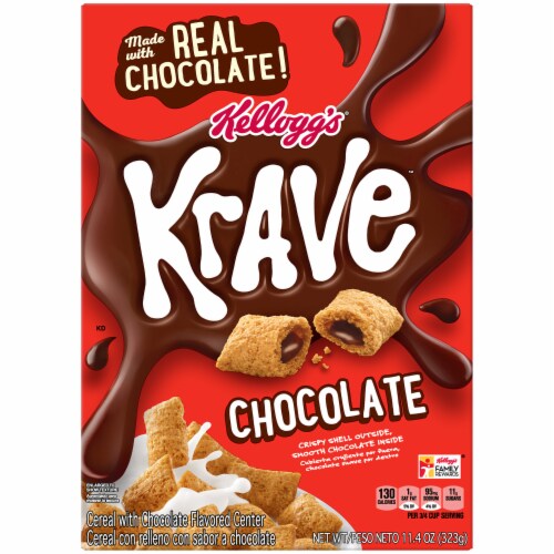Kellogg's® Krave Chocolate Cereal Perspective: front