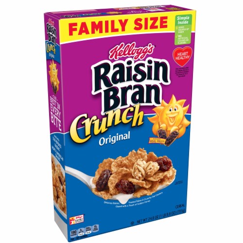 Kellogg's® Raisin Bran Crunch Cereal Perspective: front