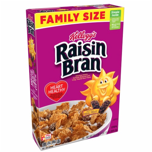 Kellogg's® Raisin Bran Family Size Cereal Perspective: front