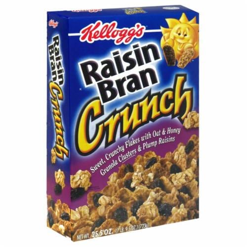 Kellogg's Raisin Bran Crunch Cereal Perspective: front