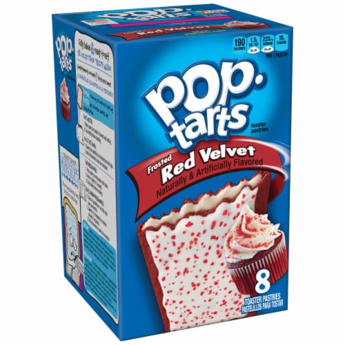 Pop-Tarts Frosted Red Velvet Toaster Pastries Perspective: front