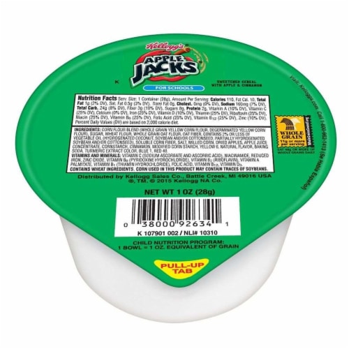 Kellogg's® Apple Jacks Cereal Cups Perspective: front