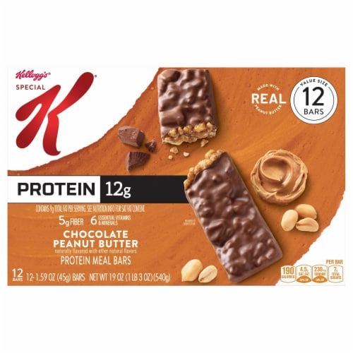 Kroger® Peanut Butter & Dark Chocolate Flavored Protein Chewy Bars, 5 ct /  1.42 oz - Kroger