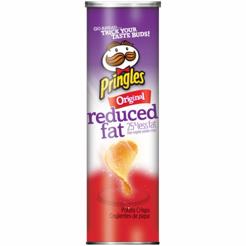 Pringles Reduced Fat Original Potato Crisps Perspective: front