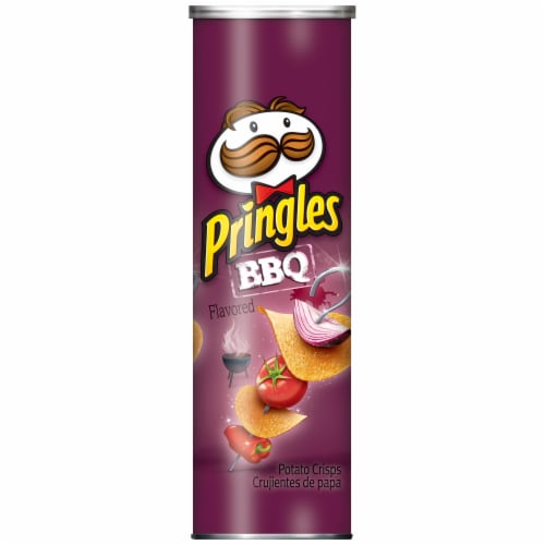 Pringles Donatello's Gnarly BBQ Potato Crisps Perspective: front