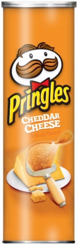 Pringles Cheddar Cheese Potato Crisps Perspective: front