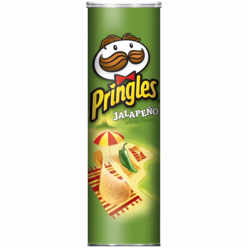 Pringles Jalapeno Potato Crisps Perspective: front