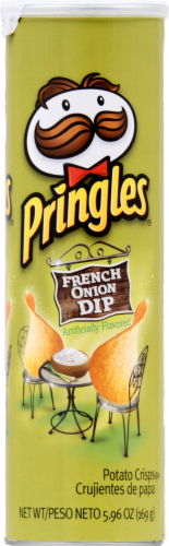 Pringles French Onion Dip Potato Crisps Perspective: front