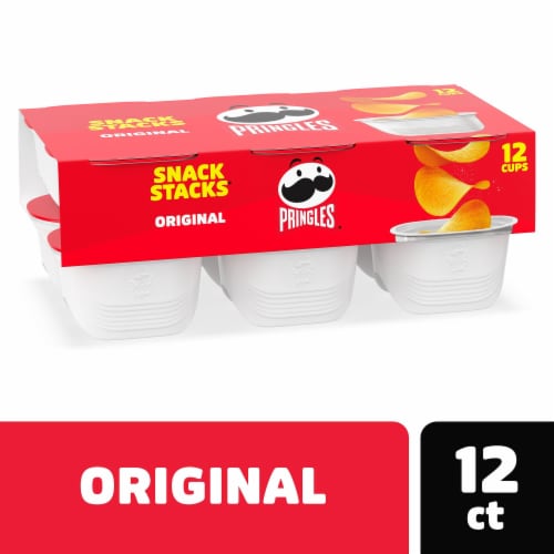 Pringles® Original Snack Stacks Potato Crisps Chips Perspective: front