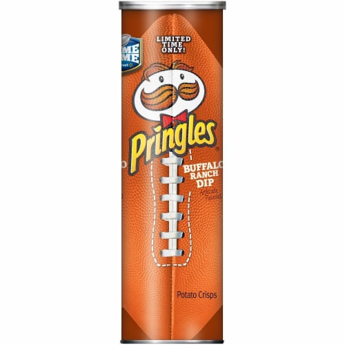 Pringles Buffalo Ranch Dip Potato Crisps Perspective: front