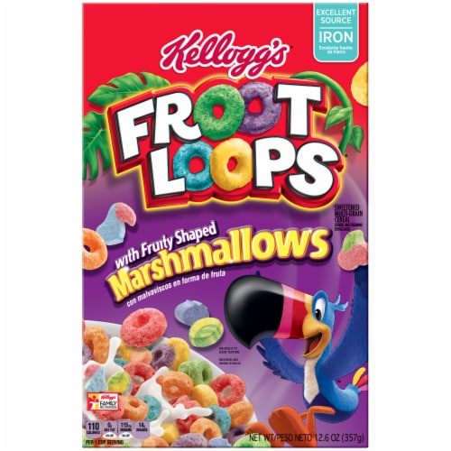 Froot Loops with Winter Blast Marshmallows Perspective: front