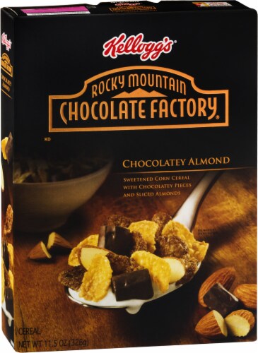 Kellogg's Rocky Mountain Chocolate Factory Chocolate Almond Cereal Perspective: front