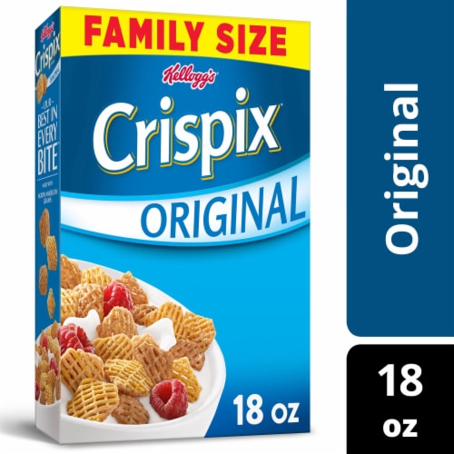 Kellogg's Crispix Original Cold Breakfast Cereal Family Size Perspective: front