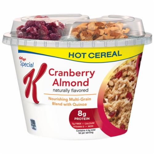 Special K Cranberry Almond Hot Cereal Cup Perspective: front