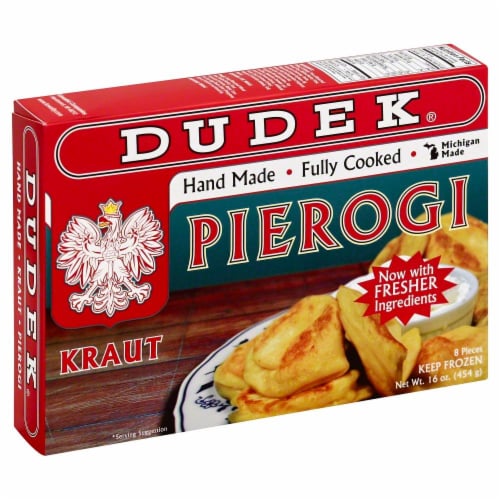 Kowalksi Dudek Kraut Pierogi Frozen Meal 8 Count Perspective: front