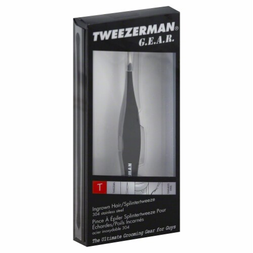 Tweezerman® GEAR Ingrown Hair and Splinter Tweezer Perspective: front