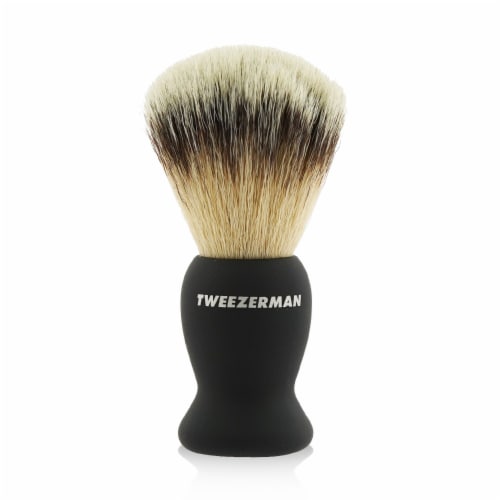 Tweezerman® G.E.A.R. Deluxe Shaving Brush Perspective: front