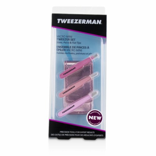 Tweezerman® Micro Mini Tweezer Set Perspective: front