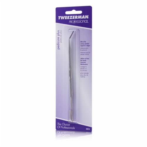 Tweezerman Professional Pedicure Plus (Stainless Steel Nail Cleanser & Ingrown Toenail File) Perspective: front