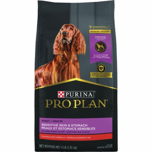 Purina Pro Plan Adult Sensitive Skin Stomach Salmon Rice Formula Dry Dog Food 4 lb Kroger