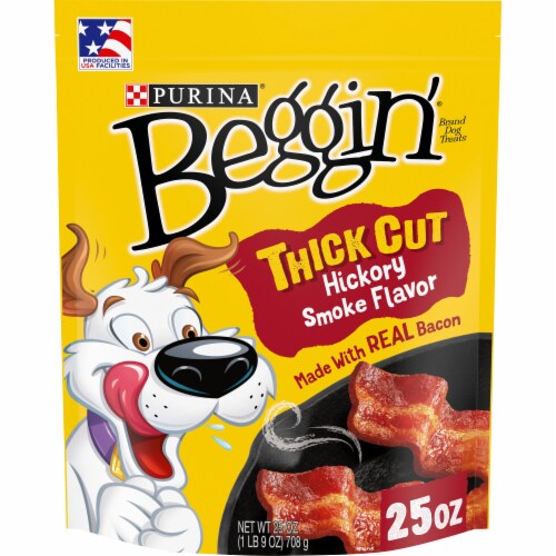 Beggin' Strips Thick Cut Hickory Smoke Flavor Dog Treats Perspective: front