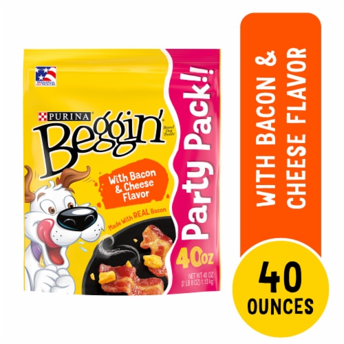 Purina® Beggin'® Bacon & Cheese Flavor Dog Treats Perspective: front