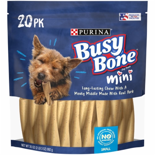 Purina Busy Bone Mini Chew Small Breed Dog Treats Perspective: front