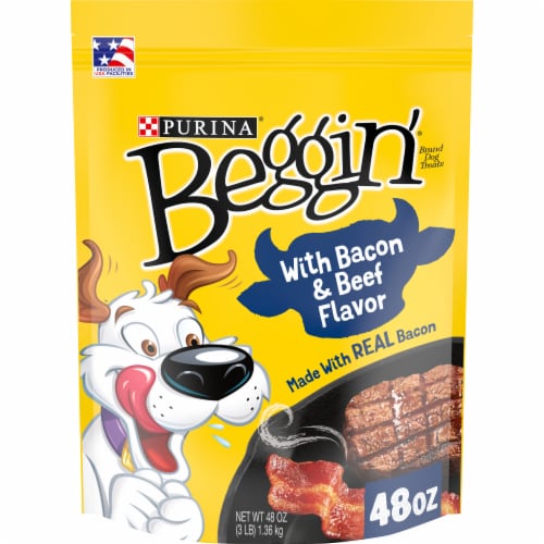 Purina® Beggin'® Strips with Bacon & Beef Flavor Dog Treats Perspective: front