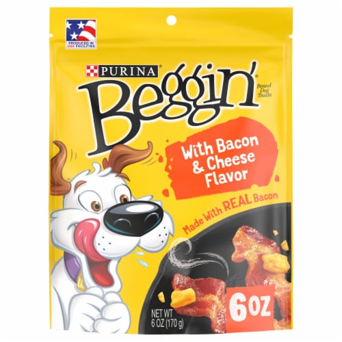 Purina Beggin' Strips Dog Treats with Bacon & Cheese Flavors Perspective: front