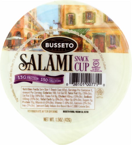 Busseto Salami Snack Cup Perspective: front