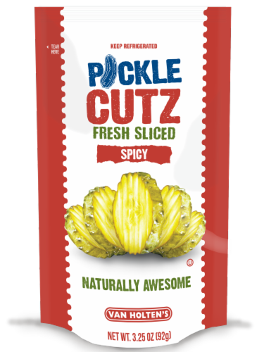 Van Holten's Fresh Sliced Spicy Pickle Cutz Perspective: front