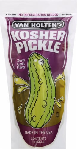 Van Holten's Zesty Garlic Kosher Pickle Perspective: front