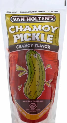 Van Holten's Chamoy Pickle Jumbo Pouch Perspective: front