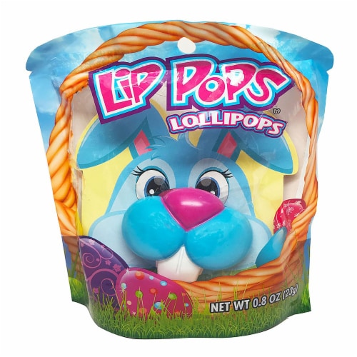 Flix Candy Lip Pops Easter Lollipops Perspective: front