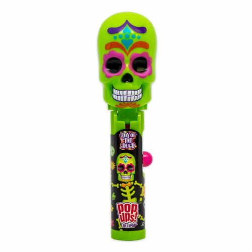 Flix Day of The Dead Pop Ups Lollipop Candy Perspective: front