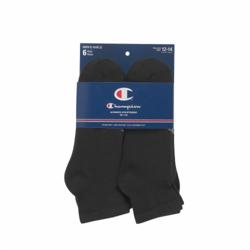 Champion Performance Pack), 10-13 Kroger (6 - Quarter Men\'s Socks Athletic