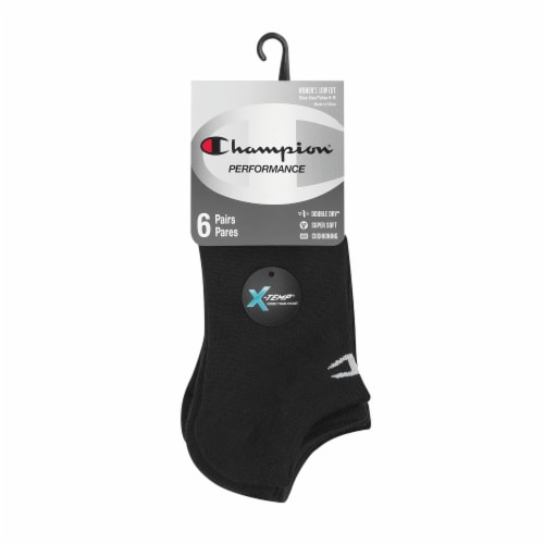 Champion Performance Low Cut Socks Pack - Black Perspective: front