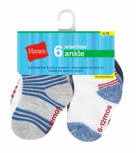 Hanes Classics Toddler Boy Ankle Socks 6 Pack 4T 5T Fred Meyer