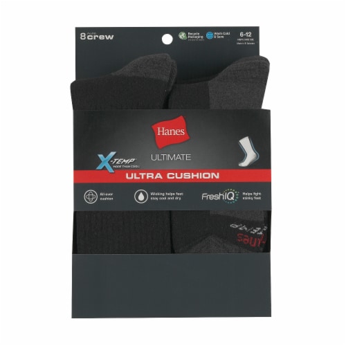 Hanes Ultimate Ultra Cushion Crew Socks Perspective: front