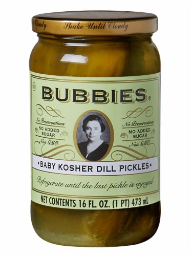 Bubbies® Baby Kosher Dill Pickles Perspective: front